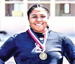 Following up a successful state powerlifting meet, DHS Varsity Na’Khiyah Porras won the District shot put division and qualified for the Area meet. See all the District results in the Sports Zone.