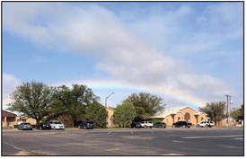 RAINBOW ON RANGER--This picture was taken on Ranger Street near the Hereford Senior Center Thursday morning. Lots of rainbows have been spotted along with much-needed moisture in Deaf Smith County. (BRAND photo/Nora Blackmon)