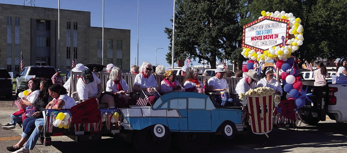 Taking top prize during the annual Harvest Days Parade Saturday was Country View Living Nursing Home winning Best of Show. First Place went to Dimmitt High School Varsity and JV Football while second place went to Dimmitt Middle School Cheerleaders. For more pictures and results see inside this issue. Third place went to the 13 &amp; Under Dimmitt Bobcat Baseball Team. (CCN photos)