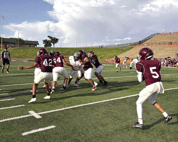 Hereford took on Caprock at Dick Bivins Stadium in Amarillo last week for its final football scrimmage of 2026. Friday the Whitefaces travel to Borger to take on the Bulldogs. (Courtesy photo)