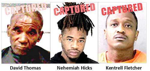 Top 10 Most Wanted fugitives captured