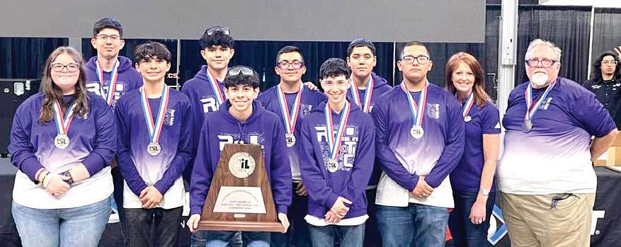 Dimmitt Robotics competed at the State UIL Robotics competition, making it to the finals and were the runner-up team for the state championship in the 1A-4A division.