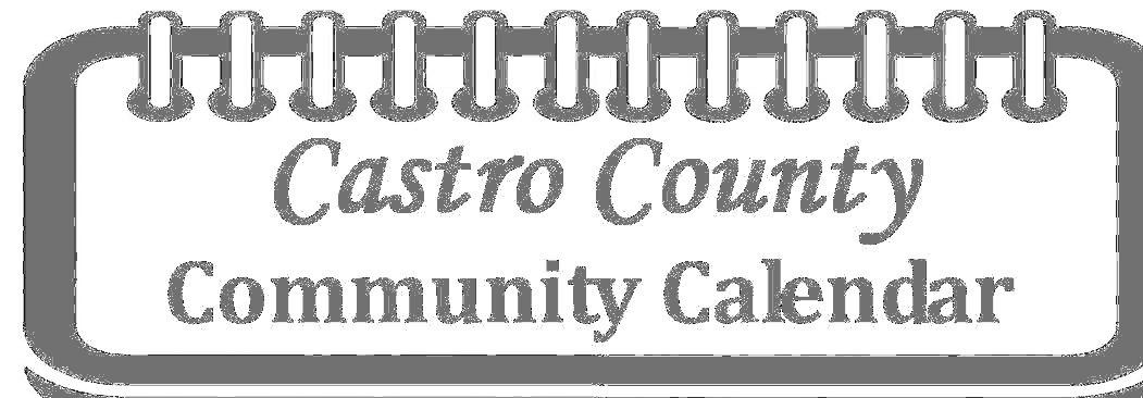 Castro County Community Calendar