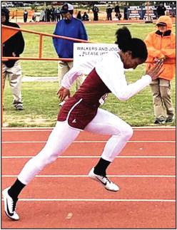 Hart trackster Toree Jo Evan competed at the Regional track meet and qualified to compete at the 1A state track meet in the 100-meter and 200-meter dash on May 13 in Austin.