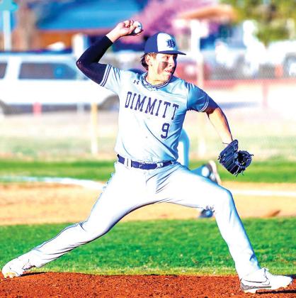 Bobcats pitcher Tony Salazar earned the win against the Muleshoe Mules.
