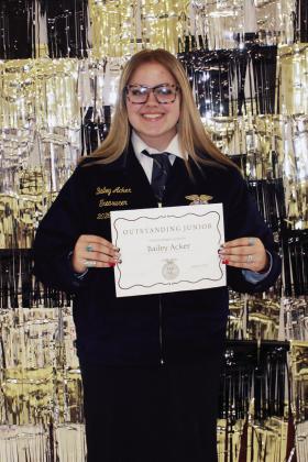 Outstanding Junior - Bailey Arcker