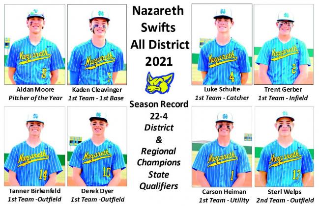 Nazareth Swifts All District 2021