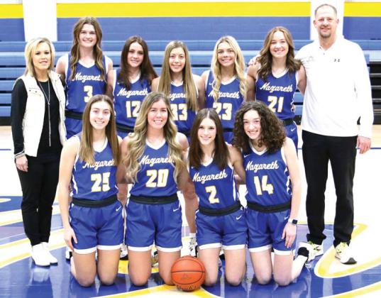 The Nazareth Swiftettes went undefeated in the district competition and will begin their playoff run next week. Head coach for the team is Eric Schilling. The Swiftettes will play Pringle-Morse on Monday, Feb. 13 at 7 p.m. at Amarillo High School.