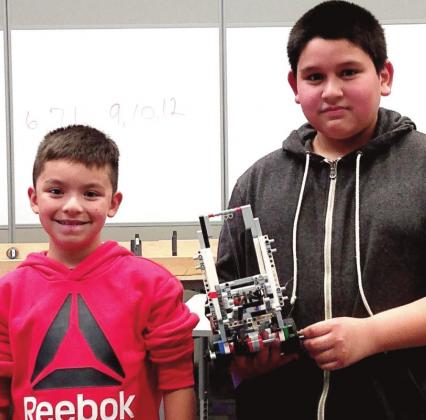 Dimmitt elementary ACE robotics Gabriel Cruz and Roy Anes competed at the TT GEAR contest.