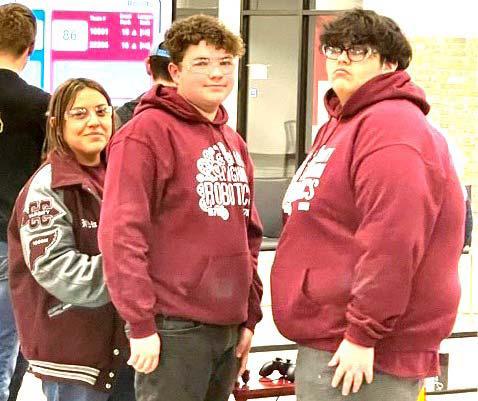 Hart Robotics Team #19782, with team members Nidia Minjarez, Ty Rhodes and Jord’n Carrasco, competed at the FIRST Tech Challenge at AmTech in Amarillo and from 18th place into 9th place in the rankings with four wins and one loss.