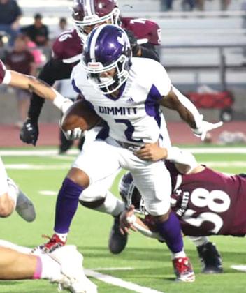 Bobcats Tony Salazar had another tough game, picking up another 174 yards. (Dimmitt Sports Media photo)