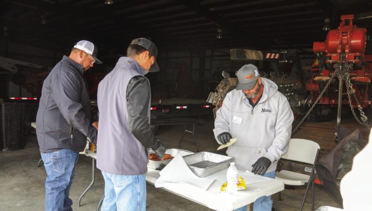 Mid-Plains celebrated National Coop Month with a sausage wrap luncheon