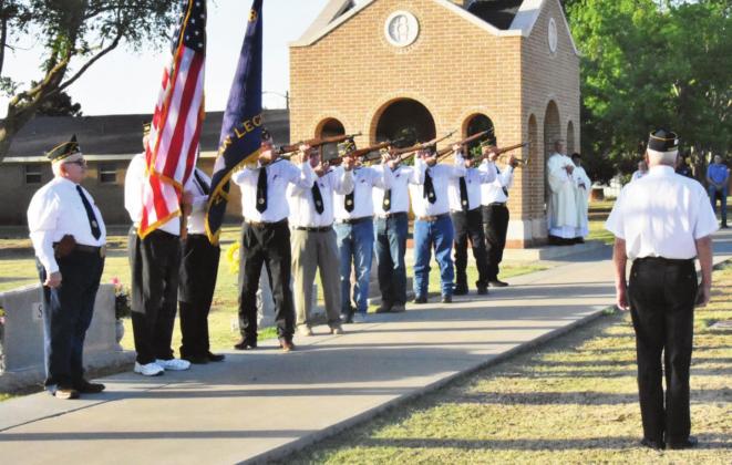 Nazareth Post 528 had a 21-gun salute to the fallen by the Post honor guard at Holy Family Cemetery, and Taps echoed in the morning.