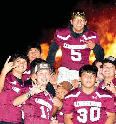 Ely Hernandez was crowned at the 2023 Bonfire King for Hart High School.