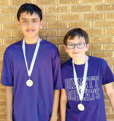 DMS Henry Ramirez and Luis Perez placed second in boys doubles.