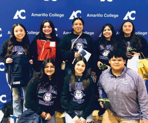 Dimmitt Health Science competed at the Top of Texas CTE Health Science Competition at Amarillo College East Campus. Maria Bernal and Melanie Esqueda placed 1st with their Health Career Display; Tania Hernandez, 1st place, Medical Terminology; Martin Rodriguez, 2nd place, Sports Medicine; Kaylie Furr, 3rd place, Health Career Photography; and Ana Penaran, 3rd place, Patient Care Technician and a $500 scholarship.