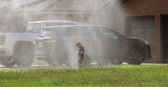 Tulia Fire Department Splashing the Kids Back to School