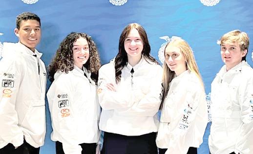 The Nazareth Panhandle Posse talent team members Max Snead, Chloe Birkenfeld, Brooklyn Birkenfeld, Taylor Wethington and Tanner Wethington start a new round of competition with a district win.