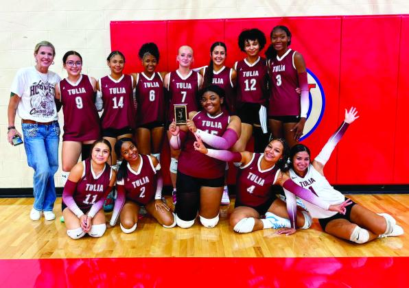 Tulia Lady Hornet Varsity volleyball team placed 3rd in the Lady Comanche Varsity Volleyball Tournament.