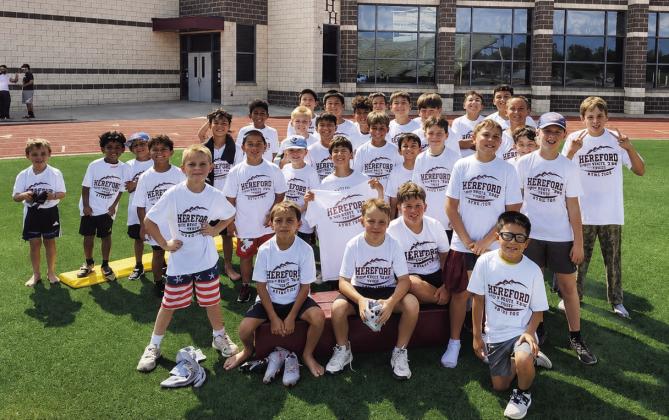 Future Herd Football players had a lot of fun this week. The camp is the final Hereford ISD Athletic Camp as the summer wraps up.