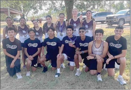 Hereford High School’s cross country athletes had a great weekend of competition at the Clovis meet. The varsity girls placed fourth as a team while the varsity boys came in third place. Top individuals included Mark Reyes - 3rd Place and Gabby Gonzalez - 9th Place Individual. This morning the teams hosted the Hereford Cross Country meet.
