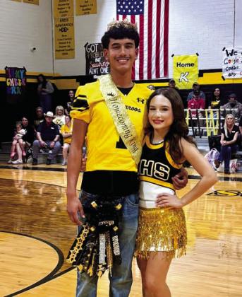 2026 Kress Homecoming King Kingston Brumley was crowned during the Homecoming pep rally