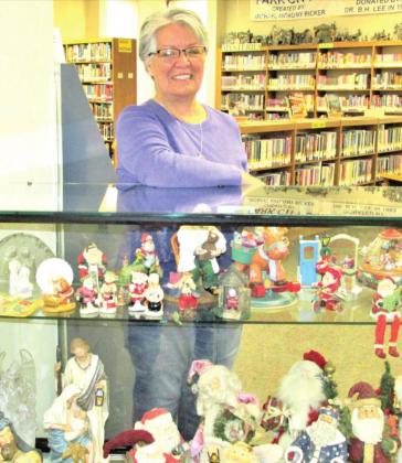 Gloria Hernandez is the featured Displayer of the Month with Christmas items and nativity scenes.