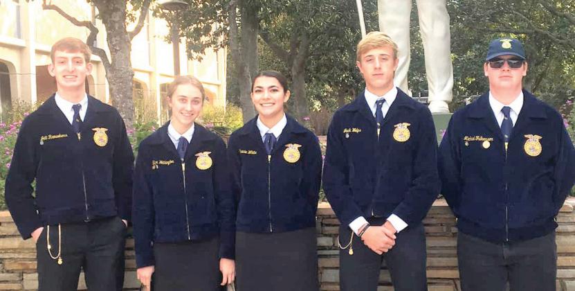 Nazareth FFA Senior Quiz team placed 12th overall in the state with 750 teams vying for the title. Team members include Jett Ramaekers, Taylor Wethington, Gracie White, Jack Welps and Michael Fulkerson.