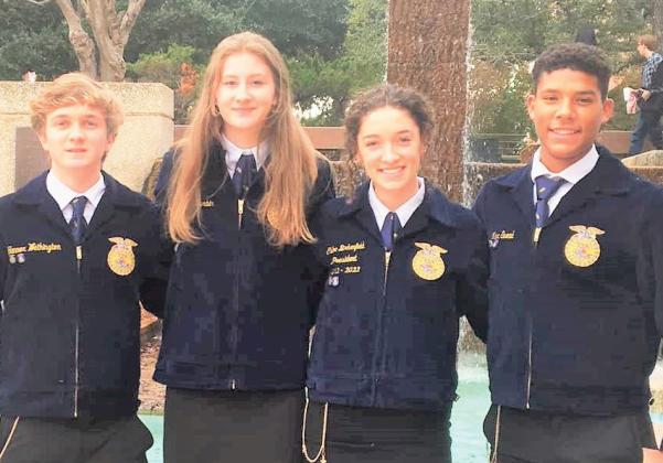 Nazareth FFA Radio Broadcasting Team -Tanner Wethington, Emily Durbin, Chloe Birkenfeld and Max Snead competed in the state semifinals on Friday and came out in 15th place overall (out of 670 teams competing in the event).