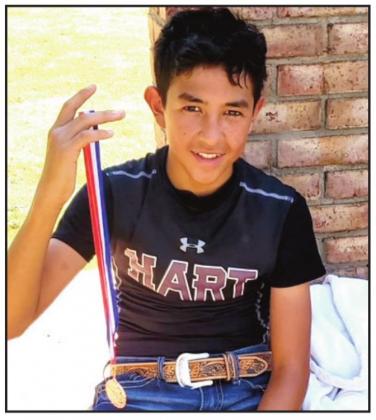 Hart XC Aiden Cisneros medaled in the junior high run placing seventh.