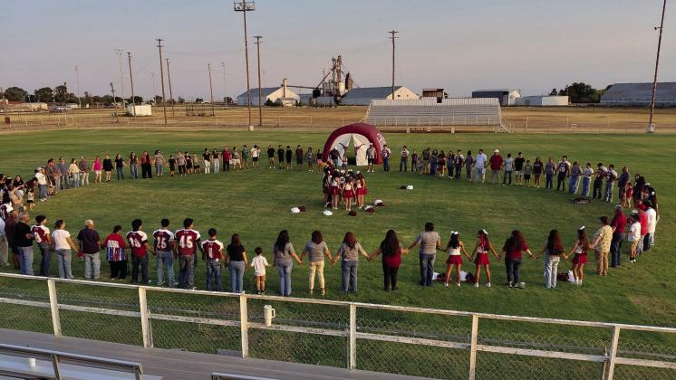 The Hart community comes together as one to celebrate the Longhorns and Ladyhorns as they prepare for the upcoming school year. The community gathered to show school pride, honor the Hart ISD alma mater, and lift up students, coaches, teachers and staff in prayer as they begin a new school year.