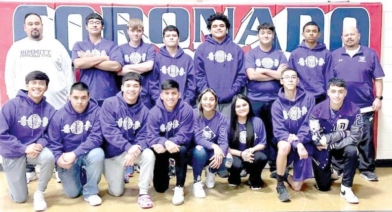 Coached by Jose Gonzalez and Johnny Nino, the DHS boys powerlifters were fourth place at the Plainview Invitation this past weekend.