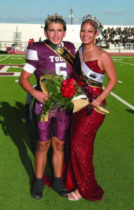 Tulia High School Homecoming King Jacob Trevino and Queen Iceland Kelly