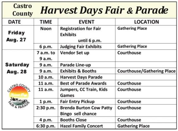 Harvest Days, County Fair fast approaching
