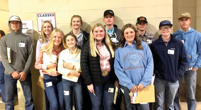The Nazareth FFA Livestock Judging Team competed at the Heart O Texas competition this past weekend.