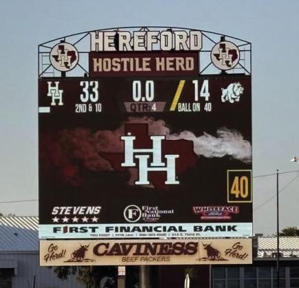 The Hereford JV Whitefaces topped Borger Thursday at home 33-14 in their season opener.