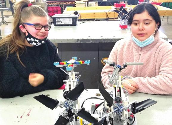DMS Robotics – TCEA Robotics Regional Contest – 2nd place – Anistynn Birdwell and Maria Lopez.