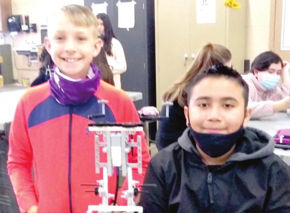 DMS Robotics – TCEA Robotics Regional Contest – Participants – Joshua Seaton and Jaime Godinez.