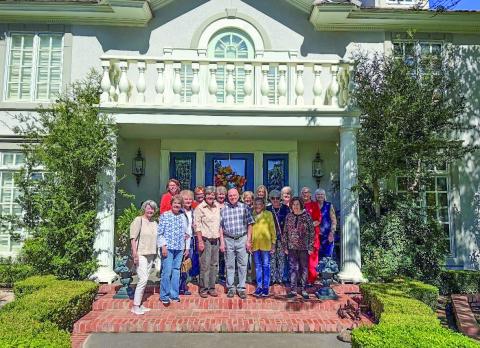 Progressive Study Club in front of Sam Brown’s house
