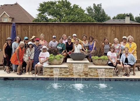 L’Allegra Study Club recently gathered for a summer poolside meeting at the home of Mike and Eva Mullins. Members enjoyed an afternoon of fellowship while celebrating the success of the club’s recent spring fundraiser, with proceeds benefiting Meals on Wheels. The club also welcomed new member Karron Smith. L’Allegra will reconvene in September, when newly elected officers will assume their Leadership roles for the coming year.