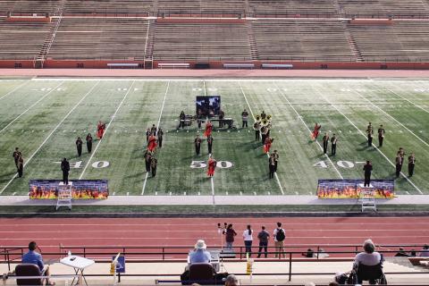 Tulia Fightin’ Hornet Band competed in marching contest in Amarillo at Dick Bivens Stadium on Saturday. UIL Marching Contest will be October 17th in Amarillo.