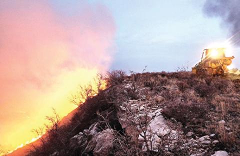 Multiple agencies and firefighters continue to battle the several wildfires in the Texas Panhandle. Photo courtesy of Texas A&amp;M Forest Service.