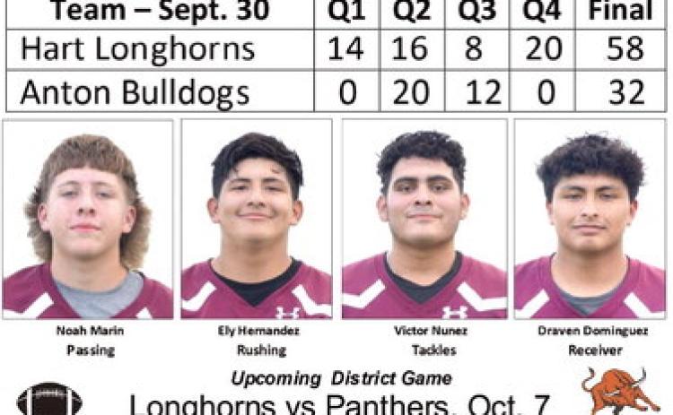 Longhorns battle Bulldogs for win, 58-32