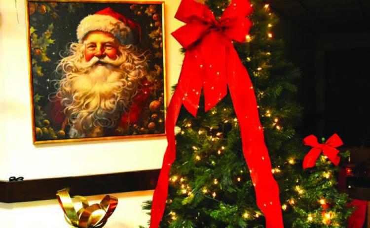 LOOK WHO'S COMING--A Man of the Hour for the Christmas season will be present in more than just a portrait during the 2025 Festival of Trees at the Hereford Senior Citizens Center. Santa and Mrs. Claus will be present in person to greet kids of all ages during the run of the event. (Photo by Jim Steiert)