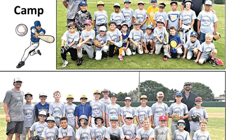The Nazareth Swifts baseball camp was a big success with a good turnout. Players had a great four days and learned a lot of baseball, with the opportunity to improve skills, fundamentals and sportsmanship. (top photo) Incoming Kindergarten - 3rd grade. (bottom photo) Incoming 4th grade- 9th grade. Camp director was Naz baseball coach Tyler Goodwin.