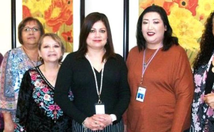 Plains Memorial Hospital recognized the billing department staff as Employees of the Month for April. The group has a combined 109 years of experience with billing, insurance, and collections. Staff members include Judy Garcia, Tina Vasquez, Elida Dozal, Silva Cruz, Erika Presas and Gloria Hinojosa.