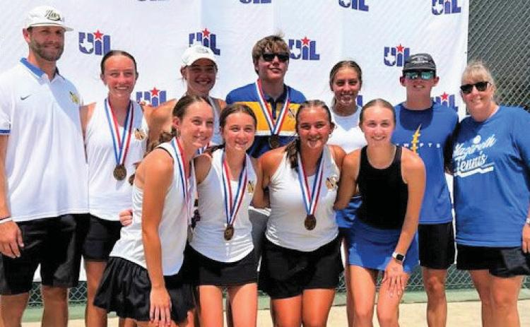 Nazareth tennis competed at the state meet this past week and came home with three bronze medals.