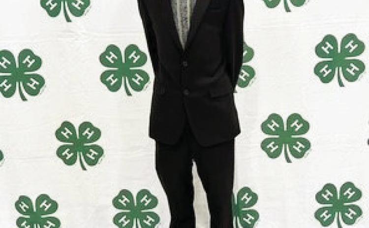 TO THE MAX--Max Hedrick will advance to State 4-H Roundup with his educational presentation entitled 'Natural Disaster.'