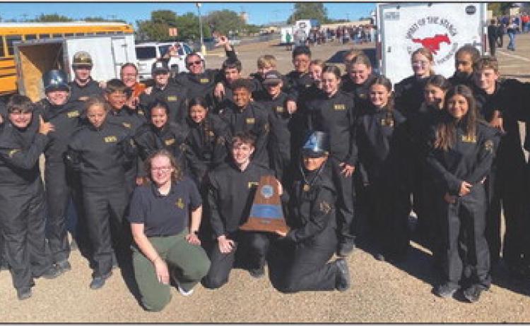 The Happy Band competed in the UIL Regional Marching Contest and advanced to State