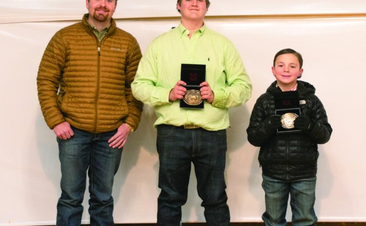 Steer Showmanship: Senior-Tripp Runnels, Junior-Hayes Hunt